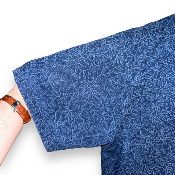 Pendleton Indigo Chambray S/S Button Down Shirt Size L - Picture 4 of 7